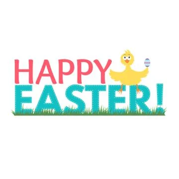 Happy Easter greeting card Stock Illustration