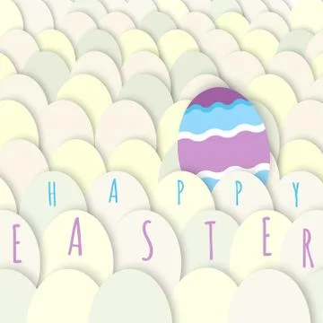 Happy Easter greeting card Stock Illustration