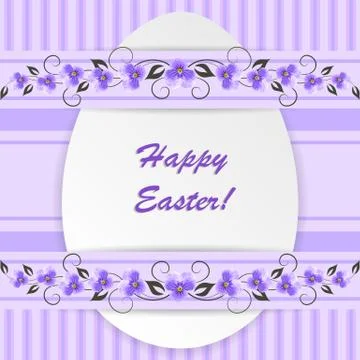 Happy Easter greeting card Stock Illustration