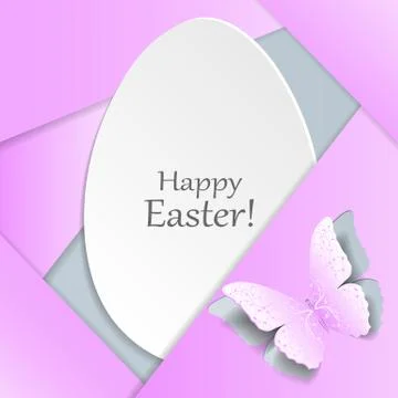 Happy Easter greeting card Stock Illustration
