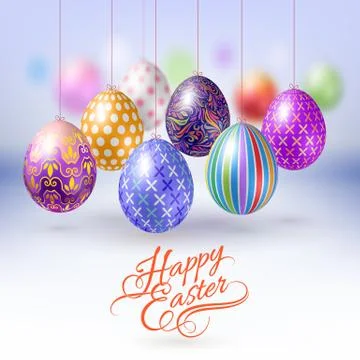 Happy Easter Greeting Card Stock Illustration