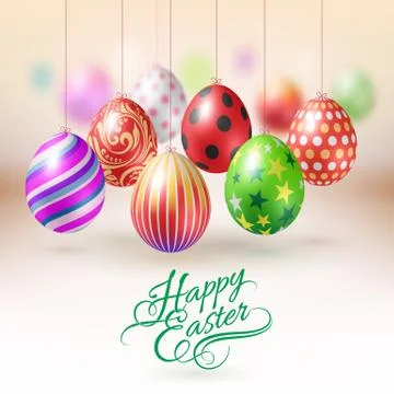 Happy Easter Greeting Card Stock Illustration