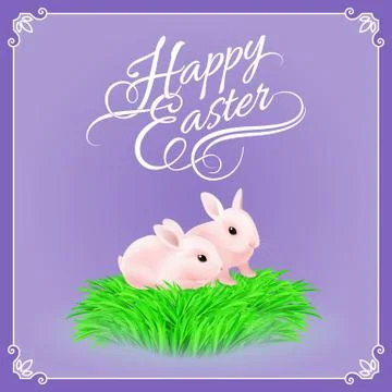 Happy Easter Greeting Card Stock Illustration