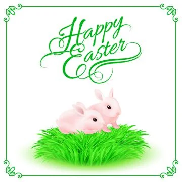 Happy Easter Greeting Card Stock Illustration
