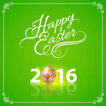 Happy Easter Greeting Card Stock Illustration