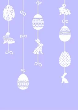 Happy Easter greeting card Stock Illustration