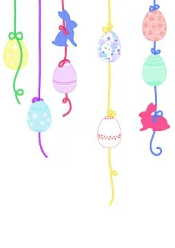 Happy Easter greeting card Stock Illustration