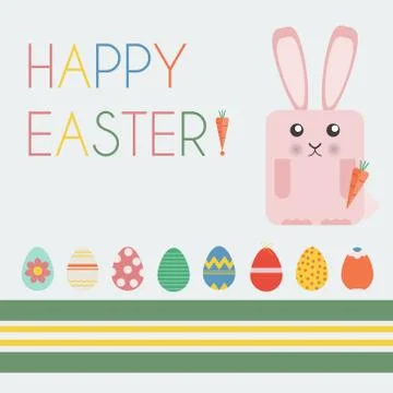 Happy Easter Greeting Card イラスト素材