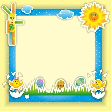 Happy easter Greeting Card Stock Illustration