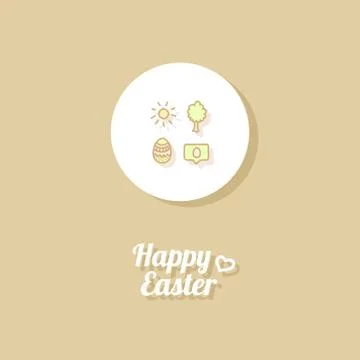 Happy Easter. Greeting card Stock Illustration