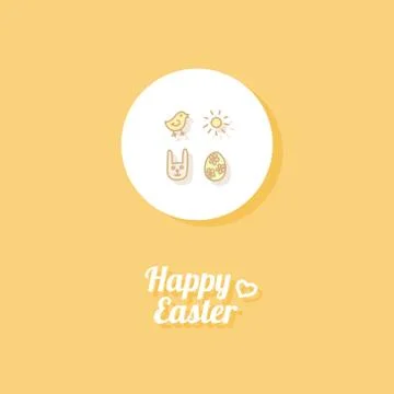 Happy Easter. Greeting card Stock Illustration