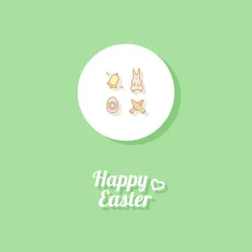 Happy Easter. Greeting card Stock Illustration