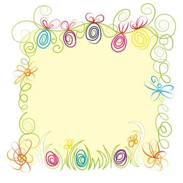 Happy easter Greeting Card Stock Illustration