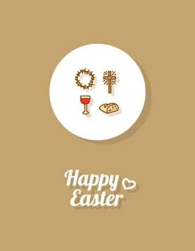 Happy Easter. Greeting card Stock Illustration