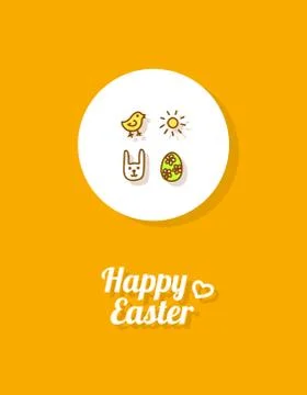 Happy Easter. Greeting card Stock Illustration