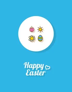 Happy Easter. Greeting card Stock Illustration