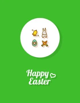 Happy Easter. Greeting card Stock Illustration