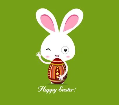 Happy Easter Greeting Card Stock Illustration