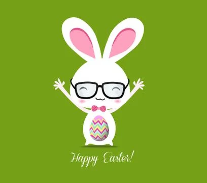 Happy Easter Greeting Card Stock Illustration