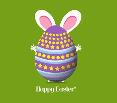 Happy Easter Greeting Card Stock Illustration