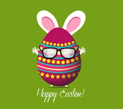 Happy Easter Greeting Card Stock Illustration