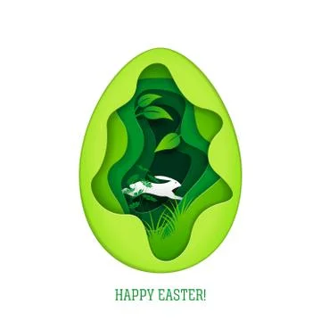 Happy Easter greeting card. Stock Illustration