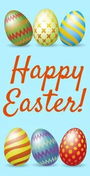 Happy Easter greeting card Stock Illustration