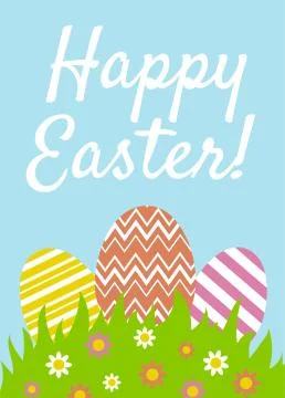 Happy Easter greeting card Stock Illustration