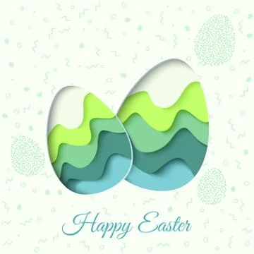 Happy Easter greeting card Stock Illustration