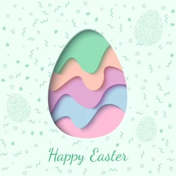 Happy Easter greeting card Stock Illustration