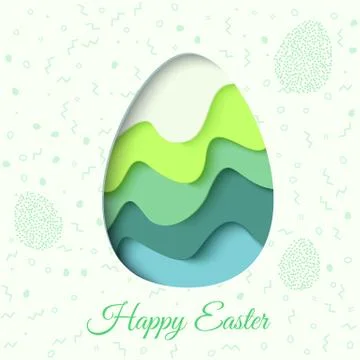 Happy Easter greeting card Stock Illustration
