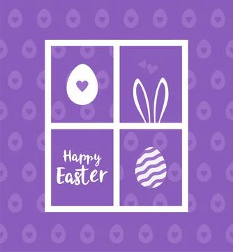 Happy Easter greeting card Stock Illustration