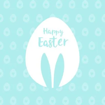 Happy Easter greeting card Stock Illustration