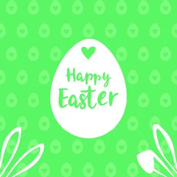 Happy Easter greeting card Illustrazione stock