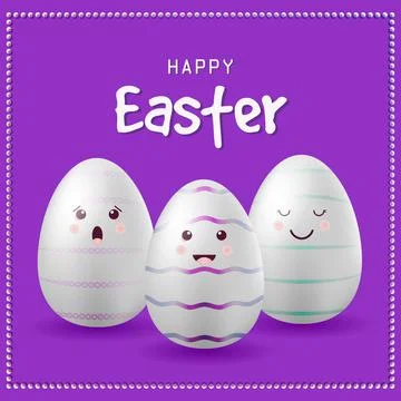 Happy Easter greeting card Stock Illustration
