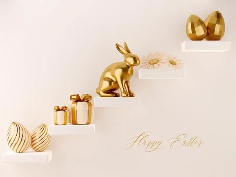 Happy Easter greeting card Stock Illustration