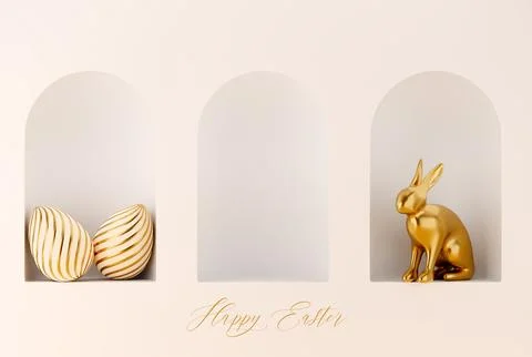 Happy Easter greeting card Stock Illustration