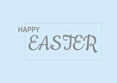 Happy easter greeting card. Illustration. Design layout for invitation, card Stock Illustration