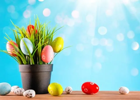 Happy Easter greeting card Foto stock