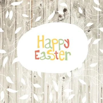 Happy Easter Greeting Illustrazione stock