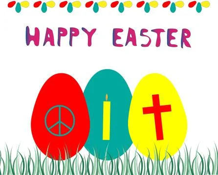 Happy Easter Greeting Stock Illustration