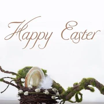 Happy Easter greeting Stock Photos