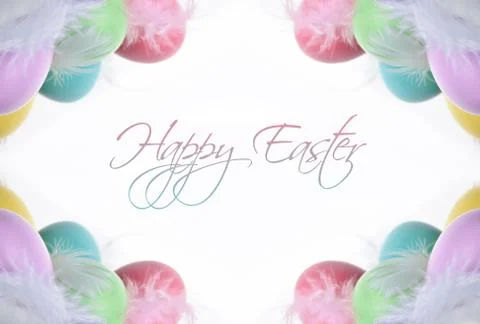 Happy Easter greeting Stock Photos