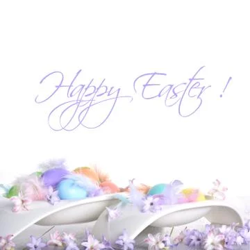 Happy Easter greeting Stock Photos