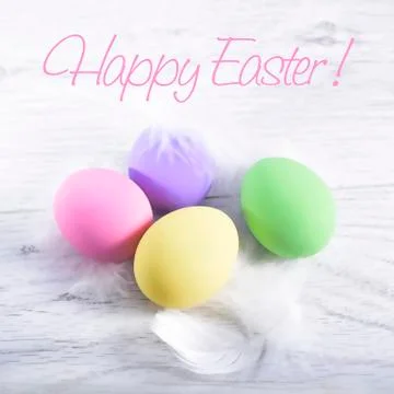 Happy Easter greeting Stock Photos
