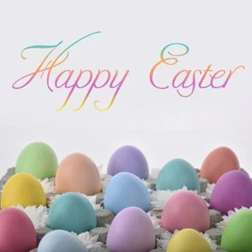Happy Easter greeting Stock Photos