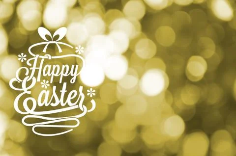 Happy Easter greetings card イラスト素材