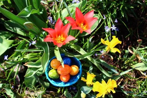 Happy easter greetings Foto stock