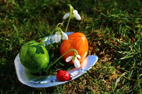Happy easter greetings Foto stock