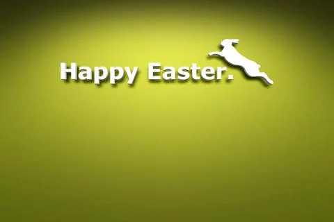 Happy Easter Happy Easter on the green wall background Copyright: xZoonar.... Stockfoto's